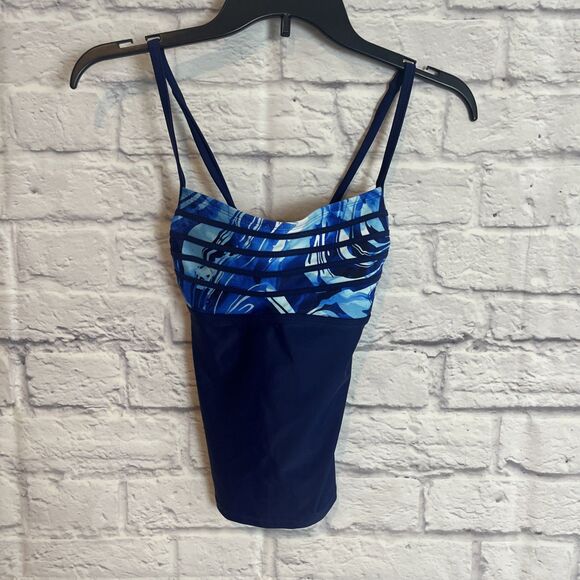 Peyton & Parker Women’s NWT Blue Swim Tankini Top Size XS - Picture 6 of 6